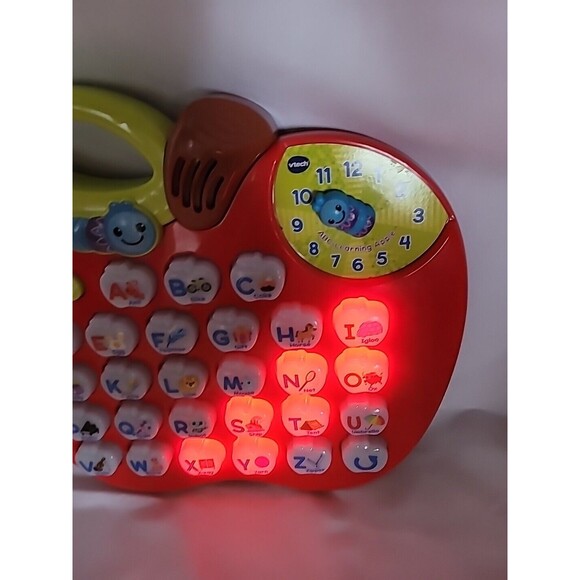 VTech Alphabet Red Apple ABC Learning Toy Preschool Letters Music & Lights Works - Picture 5 of 13